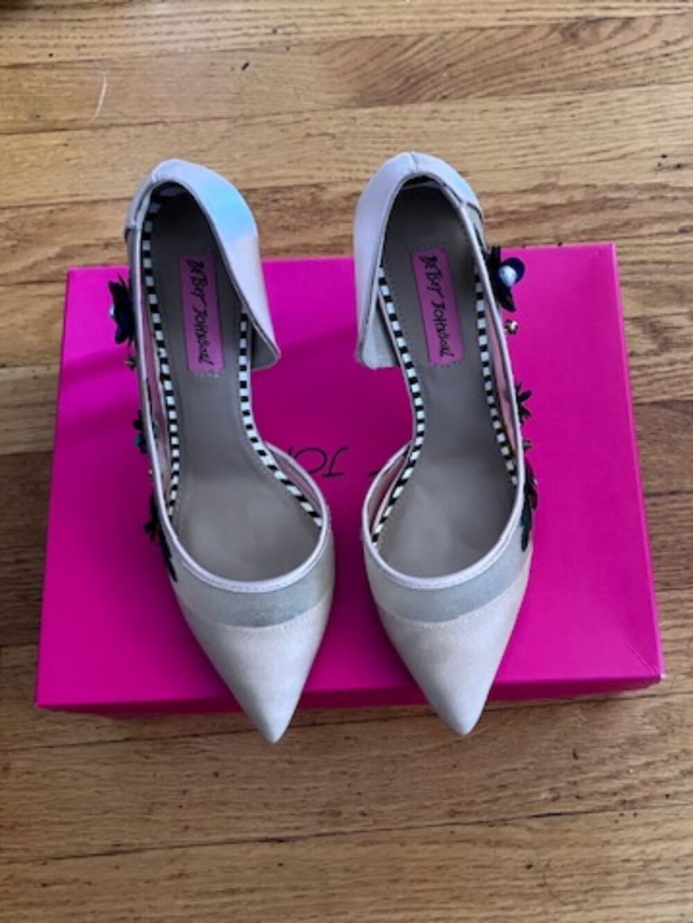 Betsey Johnson Jewel Blush Stilettos - Picture 3 of 9